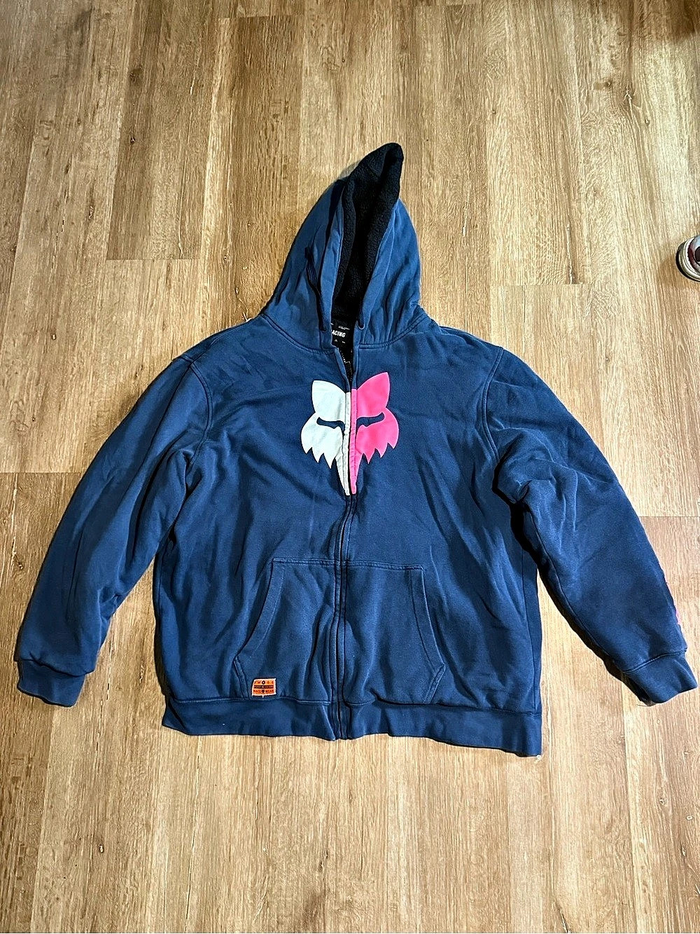 Fox Racing Graphic Pullover Hoodie Blue & Pink